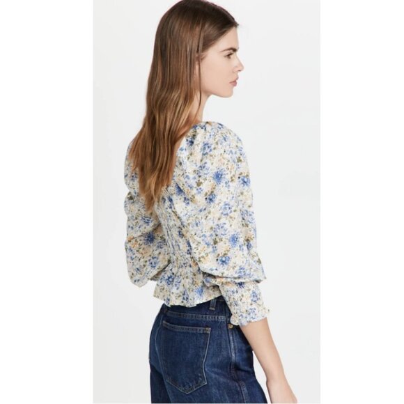 NWT En Saison Floral Chiffon Top - Picture 5 of 5